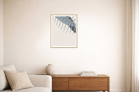 Slate & Ash Ombré Gradient – Signed 50-Edition Giclée Print for Gallery Walls — Living room lifestyle