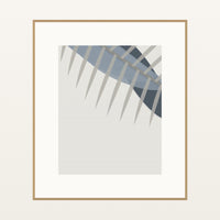 Slate & Ash Ombré Gradient – Signed 50-Edition Giclée Print for Gallery Walls — Natural gallery mat