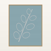 Soft Pastel Adire – Limited Edition Adire Art Print — Floating natural frame