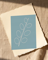 Soft Pastel Adire – Limited Edition Adire Art Print — Paper/edge detail