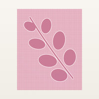 Soft Pastel Eucalyptus Painterly Wall Art Print — Unframed flat preview