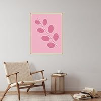 Soft Pastel Eucalyptus Painterly Wall Art Print — Reading nook