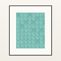 Soft Pastel Paisley – Premium Paisley Wall Art Print — Black gallery mat