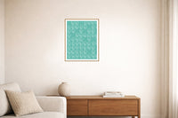 Soft Pastel Paisley – Premium Paisley Wall Art Print — Living room lifestyle
