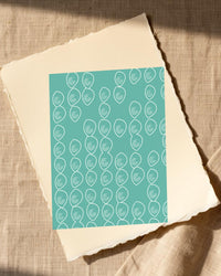 Soft Pastel Paisley – Premium Paisley Wall Art Print — Paper/edge detail