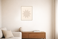 Spiral Warm Earth Abstract Wave Art Print