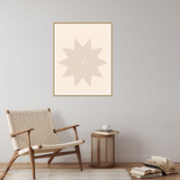 Spiral Warm Earth Abstract Wave Art Print