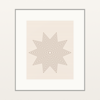 Spiral Warm Earth Abstract Wave Art Print