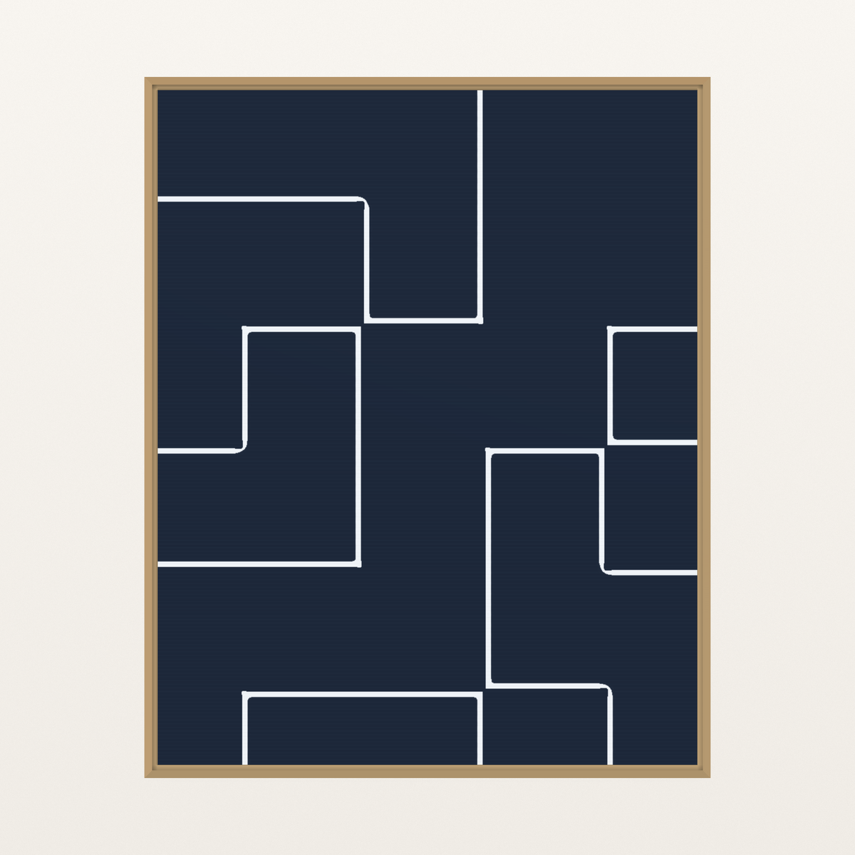 Bold Modern Geometric Line Wall Art