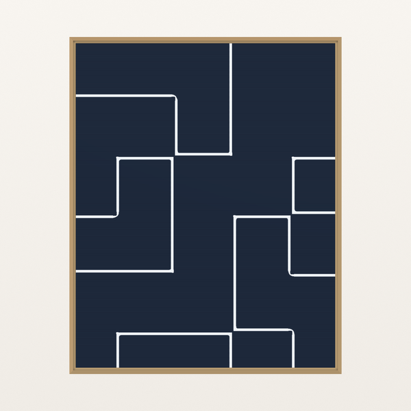 Bold Modern Geometric Line Wall Art