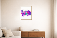 Technicolour Band: Electric Jewel Art Print