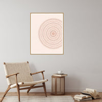 Terracotta & Blush Geometric – Signed 50-Edition Giclée Print for Gallery Walls — Reading nook