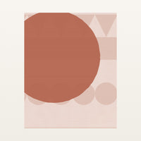 Terracotta & Blush Ombré Gradient – Premium Ombré Gradient Wall Art Print — Unframed flat preview