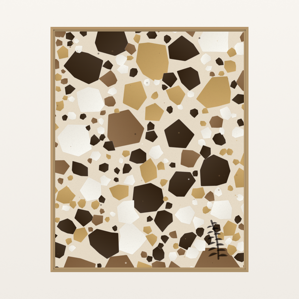 Terrazzo Garden | Premium Ombré Gradient Art Print