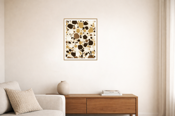 Terrazzo Garden | Premium Ombré Gradient Art Print