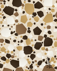 Terrazzo Garden | Premium Ombré Gradient Art Print