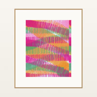 Turquoise Depths Painterly – Signed 50-Edition Giclée Print for Gallery Walls — Natural gallery mat