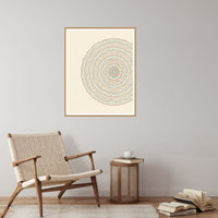 Ukiyo-e Celadon Geometric – Signed 50-Edition Giclée Print for Gallery Walls — Reading nook