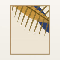Ultramarine & Gold Ombré Gradient – Signed 50-Edition Giclée Print for Gallery Walls — Floating natural frame