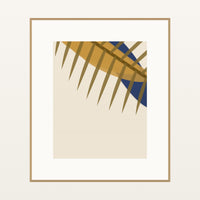 Ultramarine & Gold Ombré Gradient – Signed 50-Edition Giclée Print for Gallery Walls — Natural gallery mat