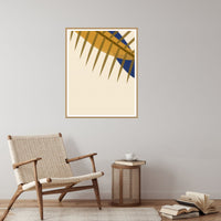 Ultramarine & Gold Ombré Gradient – Signed 50-Edition Giclée Print for Gallery Walls — Reading nook