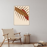 Vermillion & Sienna Ombré Gradient – Signed 50-Edition Giclée Print for Gallery Walls — Reading nook