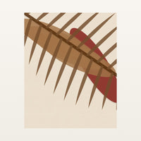 Vermillion & Sienna Ombré Gradient – Signed 50-Edition Giclée Print for Gallery Walls — Unframed flat preview
