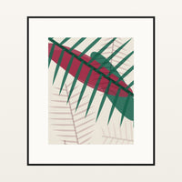 Viridian & Rose Ombré Gradient – Signed 50-Edition Giclée Print for Gallery Walls — Black gallery mat