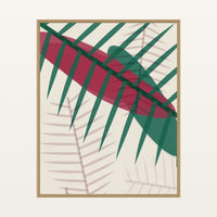 Viridian & Rose Ombré Gradient – Signed 50-Edition Giclée Print for Gallery Walls — Floating natural frame