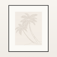 Warm Cocoa Etched Line Art – Signed 50-Edition Giclée Print for Gallery Walls