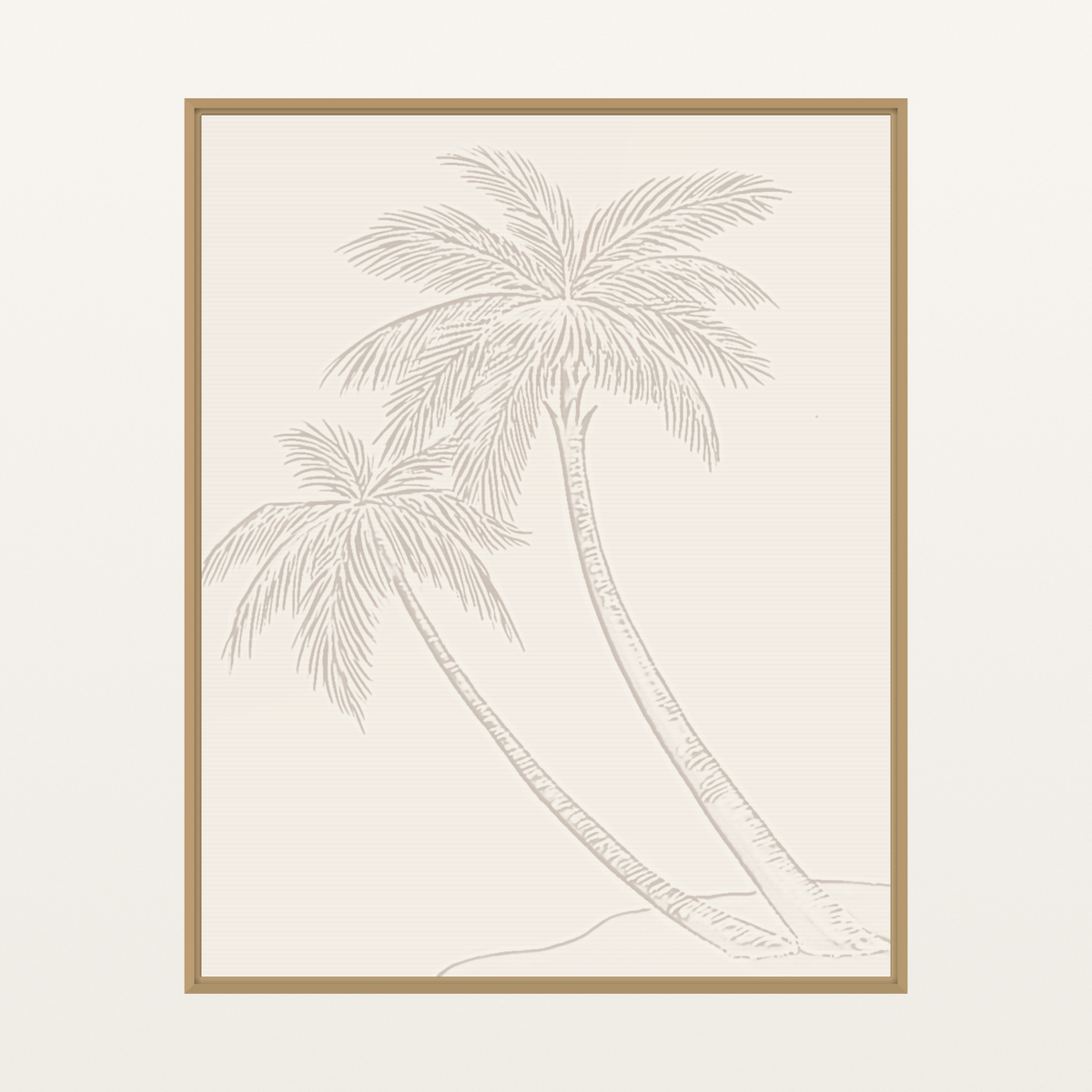 Warm Cocoa Etched Line Art – Signed 50-Edition Giclée Print for Gallery Walls