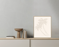 Warm Cocoa Etched Line Art – Signed 50-Edition Giclée Print for Gallery Walls