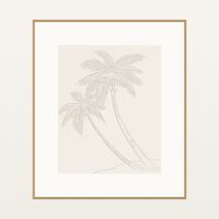 Warm Cocoa Etched Line Art – Signed 50-Edition Giclée Print for Gallery Walls