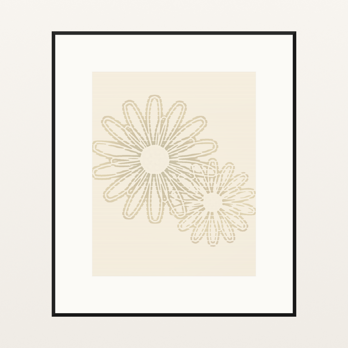 Warm Cocoa Watercolor Wash Giclée Print