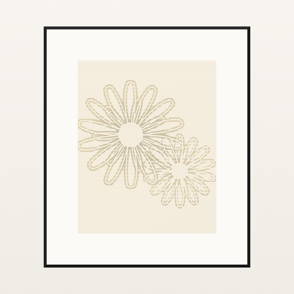 Warm Cocoa Watercolor Wash Giclée Print