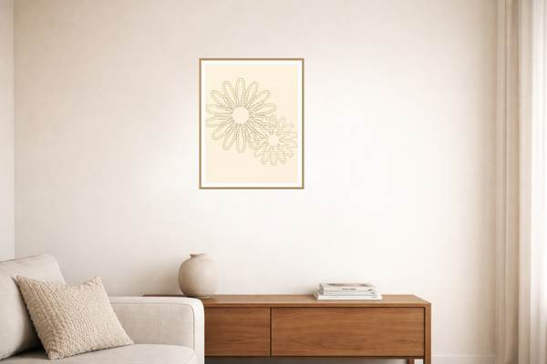 Warm Cocoa Watercolor Wash Giclée Print