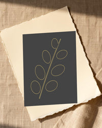 Warm Earth Adire – Limited Edition Adire Art Print — Paper/edge detail