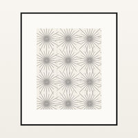 Warm Earth Art Deco – Limited Edition Art Deco Art Print — Black gallery mat