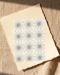 Warm Earth Art Deco – Limited Edition Art Deco Art Print — Paper/edge detail