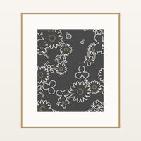 Warm Earth Floral – Limited Edition Floral Art Print — Natural gallery mat