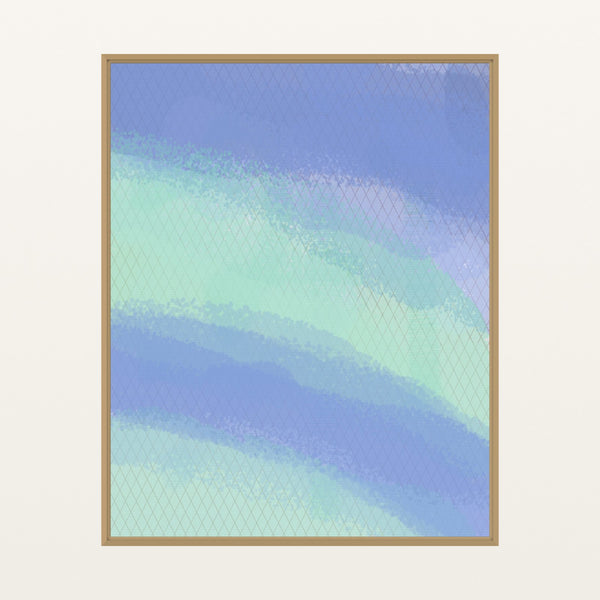 Warm Earth Geometric – Signed 50-Edition Giclée Print for Gallery Walls — Floating natural frame