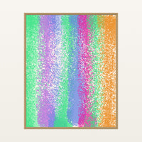 Warm Earth Painterly – Signed 50-Edition Giclée Print for Gallery Walls — Floating natural frame