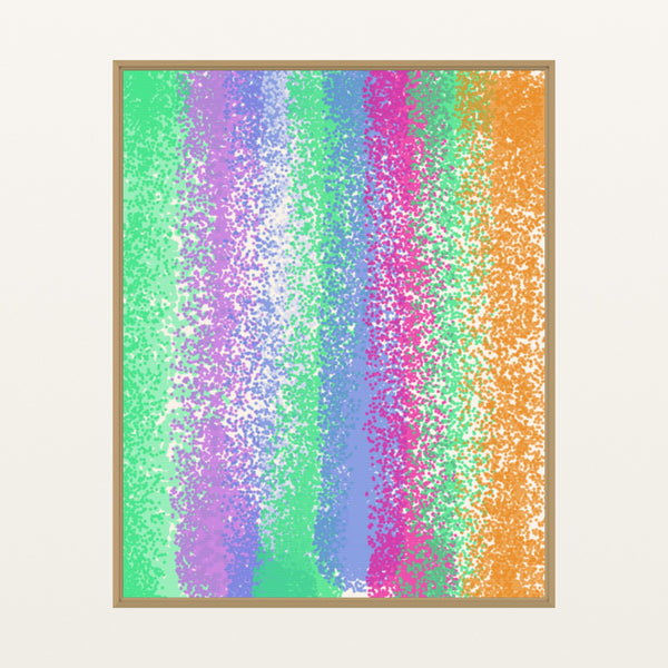 Warm Earth Painterly – Signed 50-Edition Giclée Print for Gallery Walls — Floating natural frame