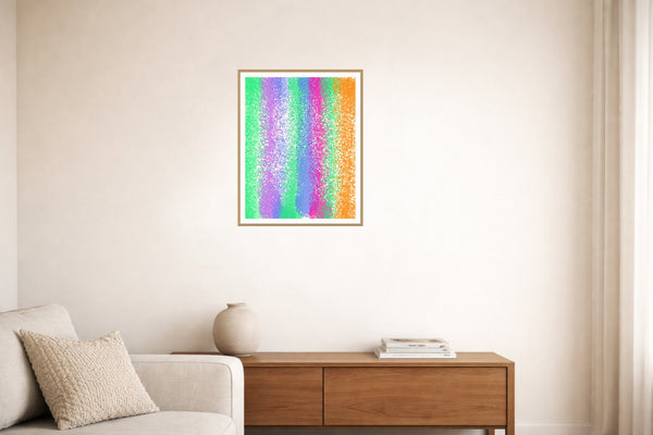 Warm Earth Painterly – Signed 50-Edition Giclée Print for Gallery Walls — Living room lifestyle