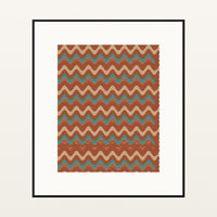 Warm Earth Retro 70s – Signed 50-Edition Giclée Print for Gallery Walls — Black gallery mat