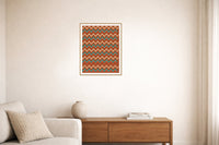 Warm Earth Retro 70s – Signed 50-Edition Giclée Print for Gallery Walls — Living room lifestyle