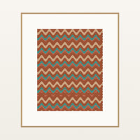 Warm Earth Retro 70s – Signed 50-Edition Giclée Print for Gallery Walls — Natural gallery mat