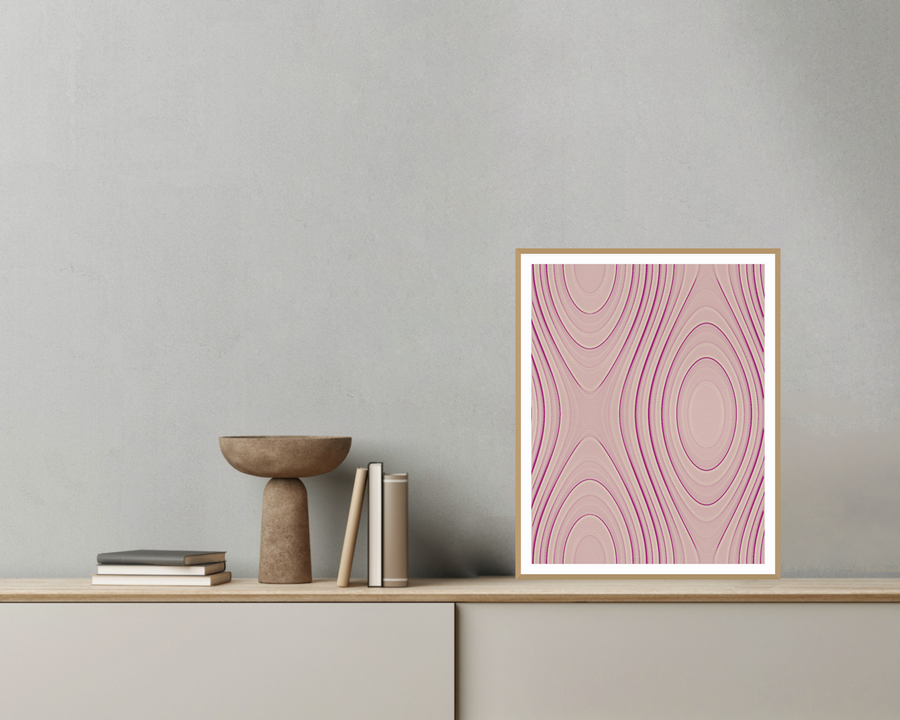 Purple Tinged  Marble-Art-Print – Limited Edition — room scene