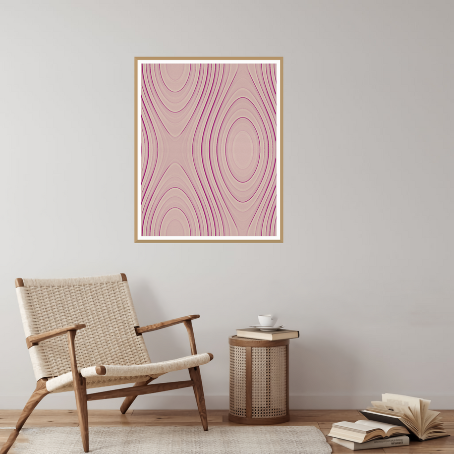 Purple Tinged  Marble-Art-Print – Limited Edition — room scene