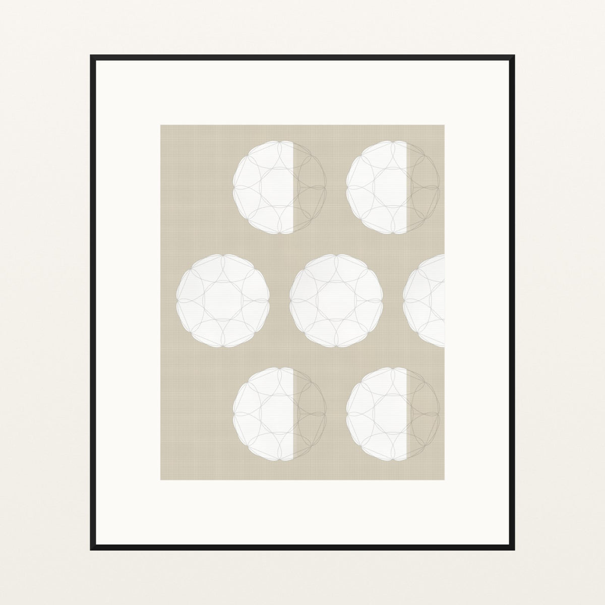 Zorn Limited Jacquard Weave – Premium Jacquard Weave Wall Art Print — Black gallery mat